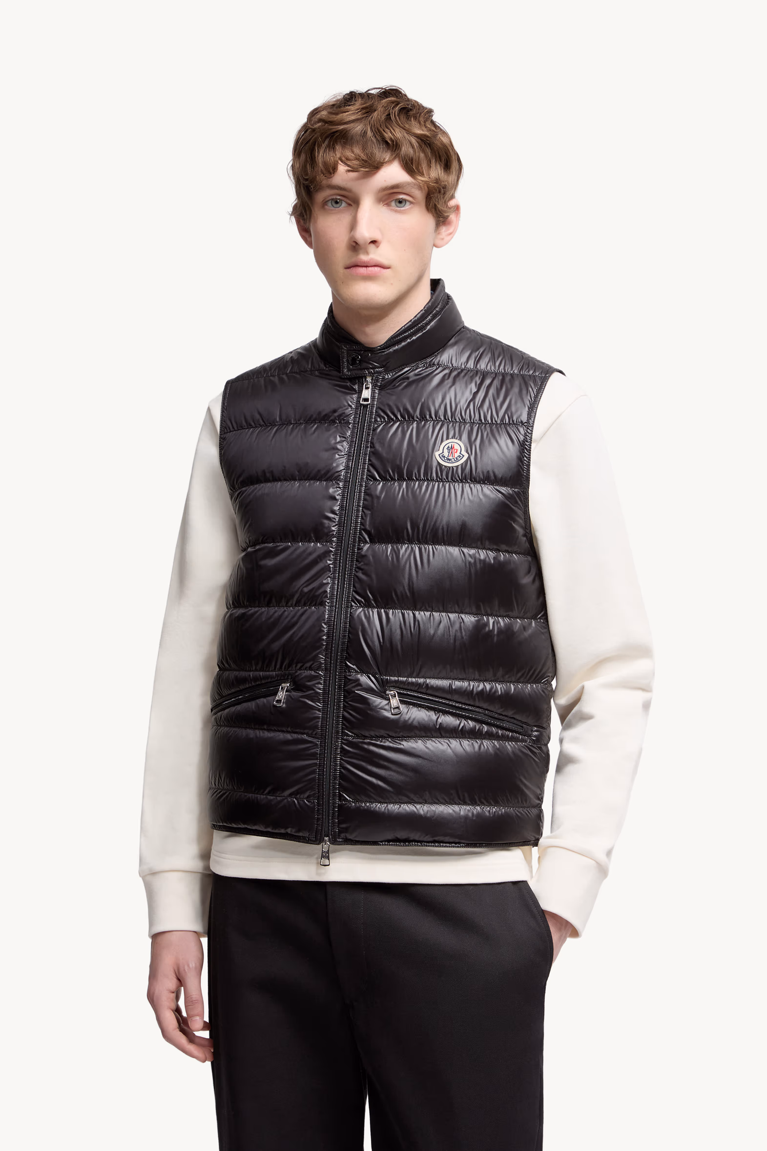 Chaleco plumífero plegable Gui Hombre Negro Moncler 3